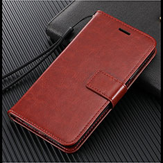 Funda de Cuero Cartera con Soporte Carcasa L02 para Vivo S1 Pro Marron