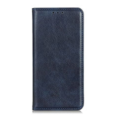 Funda de Cuero Cartera con Soporte Carcasa L02 para Vivo V20 SE Azul