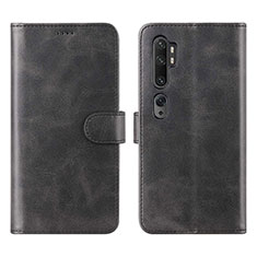 Funda de Cuero Cartera con Soporte Carcasa L02 para Xiaomi Mi Note 10 Pro Negro