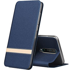 Funda de Cuero Cartera con Soporte Carcasa L02 para Xiaomi Redmi K30 5G Azul