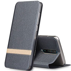 Funda de Cuero Cartera con Soporte Carcasa L02 para Xiaomi Redmi K30 5G Gris