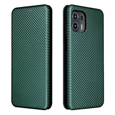 Funda de Cuero Cartera con Soporte Carcasa L02Z para Motorola Moto Edge 20 Lite 5G Verde