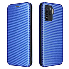 Funda de Cuero Cartera con Soporte Carcasa L02Z para Oppo A94 4G Azul