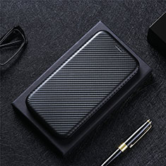 Funda de Cuero Cartera con Soporte Carcasa L02Z para Samsung Galaxy A02s Negro