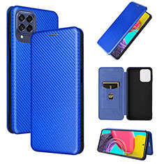 Funda de Cuero Cartera con Soporte Carcasa L02Z para Samsung Galaxy M53 5G Azul