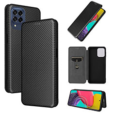 Funda de Cuero Cartera con Soporte Carcasa L02Z para Samsung Galaxy M53 5G Negro