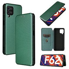 Funda de Cuero Cartera con Soporte Carcasa L02Z para Samsung Galaxy M62 4G Verde