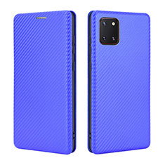 Funda de Cuero Cartera con Soporte Carcasa L02Z para Samsung Galaxy Note 10 Lite Azul