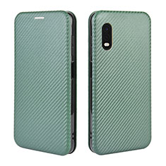 Funda de Cuero Cartera con Soporte Carcasa L02Z para Samsung Galaxy XCover Pro Verde