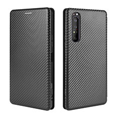 Funda de Cuero Cartera con Soporte Carcasa L02Z para Sony Xperia 1 II Negro