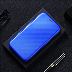 Funda de Cuero Cartera con Soporte Carcasa L02Z para Xiaomi Poco M5 4G Azul