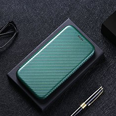 Funda de Cuero Cartera con Soporte Carcasa L02Z para Xiaomi Redmi Note 9 Pro Max Verde