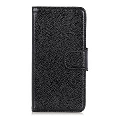 Funda de Cuero Cartera con Soporte Carcasa L03 para Alcatel 1X (2019) Negro