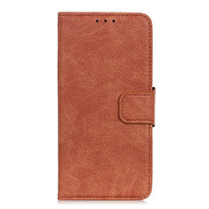 Funda de Cuero Cartera con Soporte Carcasa L03 para Alcatel 3 (2019) Naranja