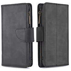 Funda de Cuero Cartera con Soporte Carcasa L03 para Apple iPhone 13 Pro Max Negro