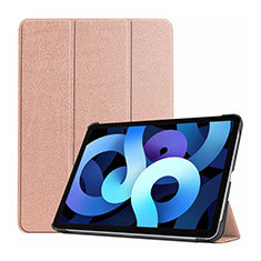 Funda de Cuero Cartera con Soporte Carcasa L03 para Apple New iPad Air 10.9 (2020) Oro Rosa