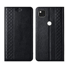 Funda de Cuero Cartera con Soporte Carcasa L03 para Google Pixel 4a Negro