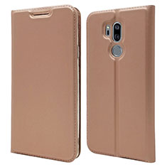 Funda de Cuero Cartera con Soporte Carcasa L03 para LG G7 Oro Rosa