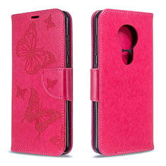 Funda de Cuero Cartera con Soporte Carcasa L03 para Nokia 6.2 Rosa Roja