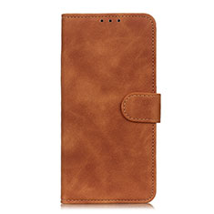 Funda de Cuero Cartera con Soporte Carcasa L03 para Oppo Reno4 F Marron