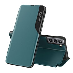 Funda de Cuero Cartera con Soporte Carcasa L03 para Samsung Galaxy S21 FE 5G Verde