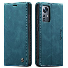 Funda de Cuero Cartera con Soporte Carcasa L03 para Xiaomi Mi 12S 5G Azul
