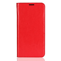 Funda de Cuero Cartera con Soporte Carcasa L03 para Xiaomi Mi 8 Rojo