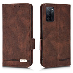 Funda de Cuero Cartera con Soporte Carcasa L03Z para Oppo A55S 5G Marron