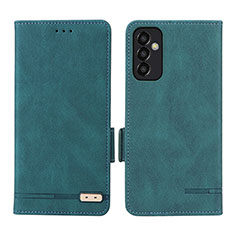 Funda de Cuero Cartera con Soporte Carcasa L03Z para Samsung Galaxy F13 4G Verde