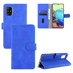 Funda de Cuero Cartera con Soporte Carcasa L03Z para Samsung Galaxy M40S Azul