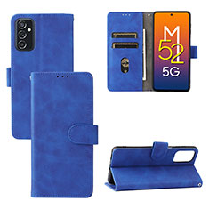 Funda de Cuero Cartera con Soporte Carcasa L03Z para Samsung Galaxy M52 5G Azul