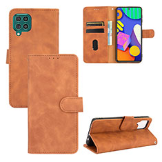 Funda de Cuero Cartera con Soporte Carcasa L03Z para Samsung Galaxy M62 4G Marron