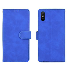 Funda de Cuero Cartera con Soporte Carcasa L03Z para Xiaomi Redmi 9AT Azul