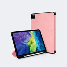 Funda de Cuero Cartera con Soporte Carcasa L04 para Apple iPad Pro 11 (2020) Oro Rosa
