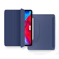Funda de Cuero Cartera con Soporte Carcasa L04 para Apple New iPad Air 10.9 (2020) Azul