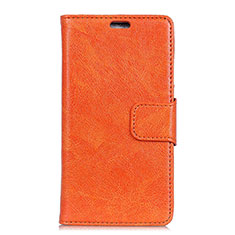 Funda de Cuero Cartera con Soporte Carcasa L04 para Asus ZenFone Live L1 ZA550KL Naranja