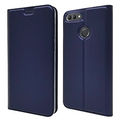 Funda de Cuero Cartera con Soporte Carcasa L04 para Huawei Enjoy 8 Plus Azul