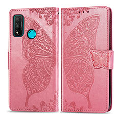 Funda de Cuero Cartera con Soporte Carcasa L04 para Huawei P Smart (2020) Rosa