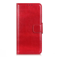 Funda de Cuero Cartera con Soporte Carcasa L04 para Huawei P smart S Rojo