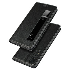 Funda de Cuero Cartera con Soporte Carcasa L04 para Huawei P20 Pro Negro