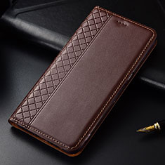 Funda de Cuero Cartera con Soporte Carcasa L04 para Nokia 4.2 Marron