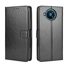 Funda de Cuero Cartera con Soporte Carcasa L04 para Nokia 8.3 5G Negro