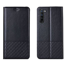 Funda de Cuero Cartera con Soporte Carcasa L04 para Oppo Find X2 Lite Negro