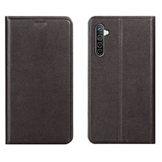 Funda de Cuero Cartera con Soporte Carcasa L04 para Oppo K5 Marron