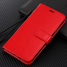 Funda de Cuero Cartera con Soporte Carcasa L04 para Oppo Reno4 Z 5G Rojo