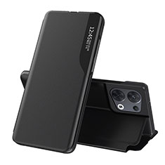 Funda de Cuero Cartera con Soporte Carcasa L04 para Oppo Reno8 Pro 5G Negro