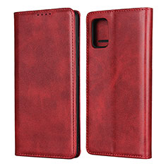 Funda de Cuero Cartera con Soporte Carcasa L04 para Samsung Galaxy A51 4G Rojo