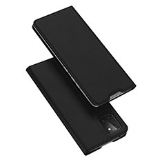 Funda de Cuero Cartera con Soporte Carcasa L04 para Samsung Galaxy A81 Negro