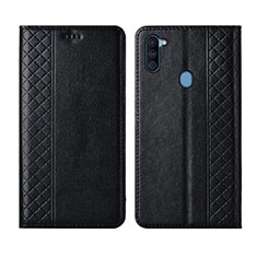 Funda de Cuero Cartera con Soporte Carcasa L04 para Samsung Galaxy M11 Negro