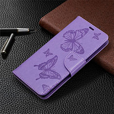 Funda de Cuero Cartera con Soporte Carcasa L04 para Sony Xperia L4 Morado